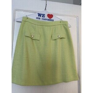 Taylor Skirt Sz S 15” Inch Waist Green Tweed